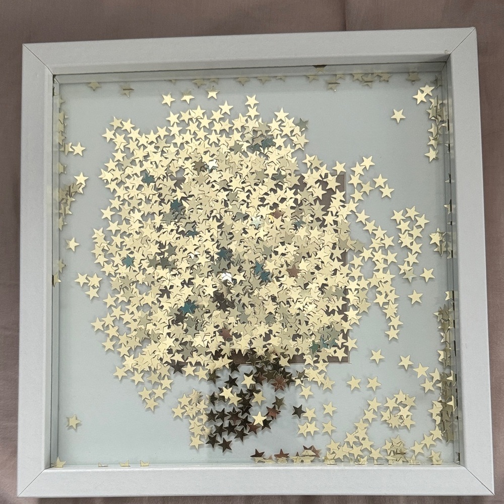 Star Confetti Shadow Box Frame - Picture 4 of 4